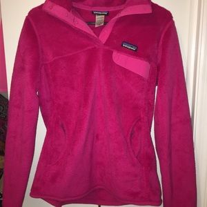 patagonia fleece button up pullover